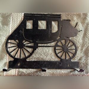 Black Metal Carriage Wall Decor